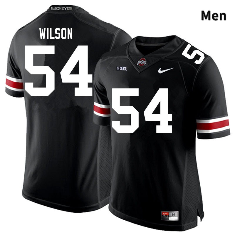 Men's Ohio State Buckeyes #54 Toby Wilson Black Authentic College Stitched Football Jersey 23GR041HW